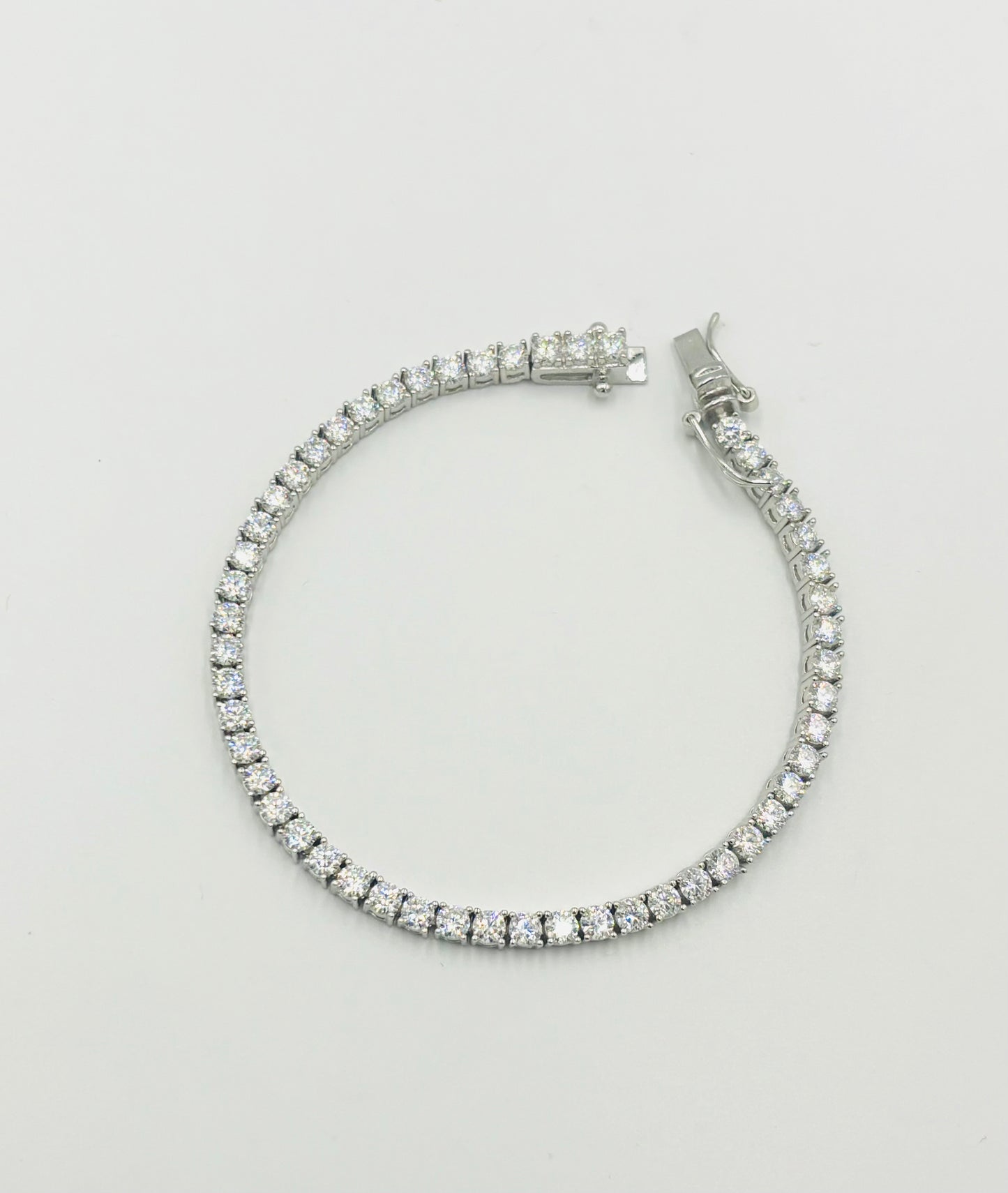 Moissanite 3mm Tennis Bracelet