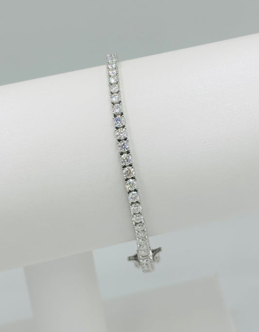 Moissanite 3mm Tennis Bracelet
