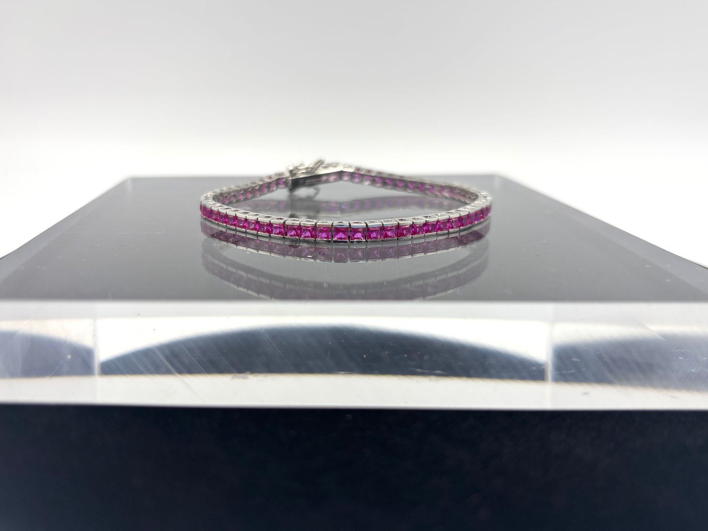 Colored CZ Tennis Bracelet