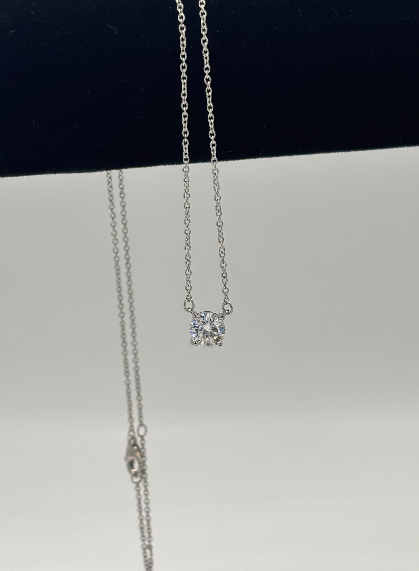 Moissanite Solitaire Necklace