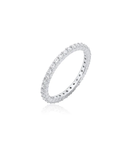 Moissanite Dainty Eternity Band