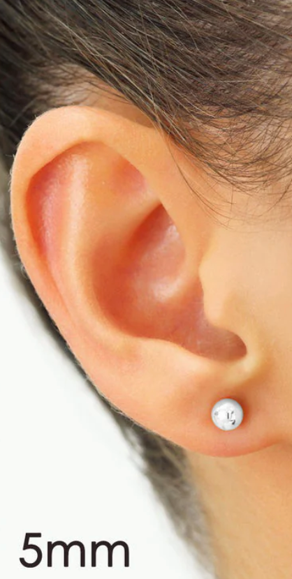 Classic 14K Gold Ball Stud Earrings