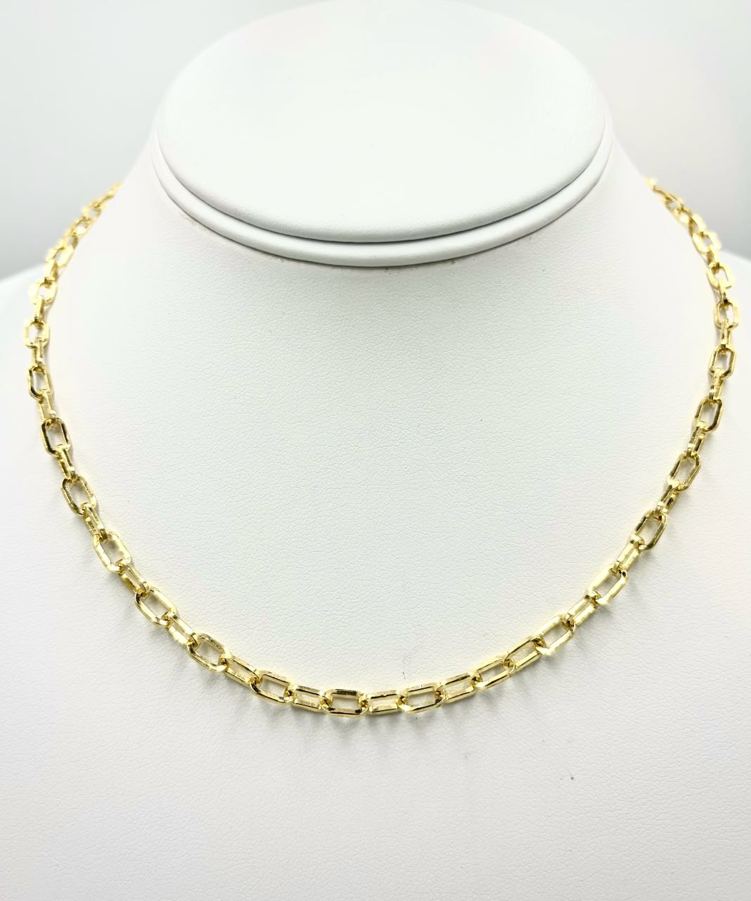 14K Gold Plated Square Cable Chain Necklace