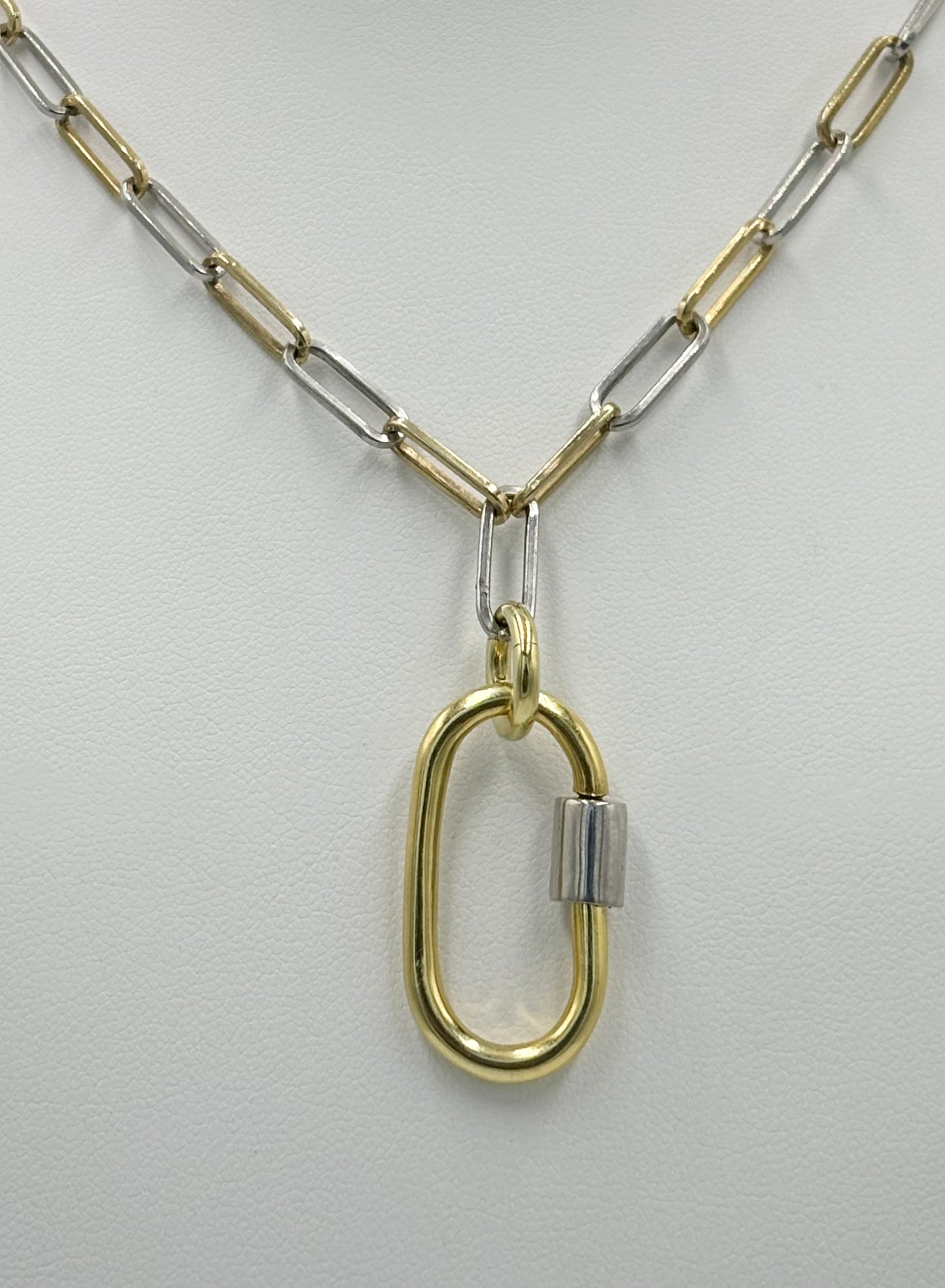 Medium Carabiner with Sterling Silver Clasp