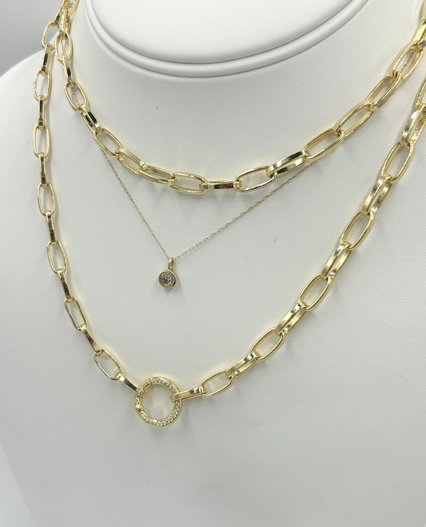 Oval Cable Link Necklace