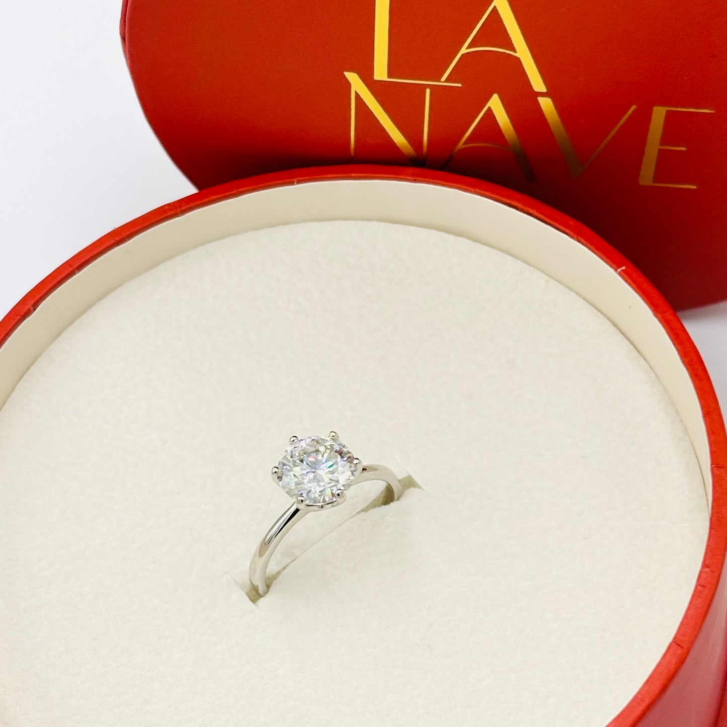 Moissanite Solitaire Ring