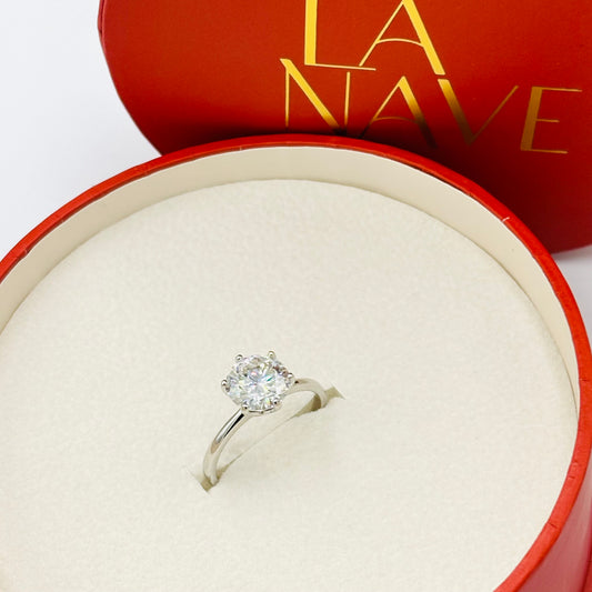 Moissanite Solitaire Ring