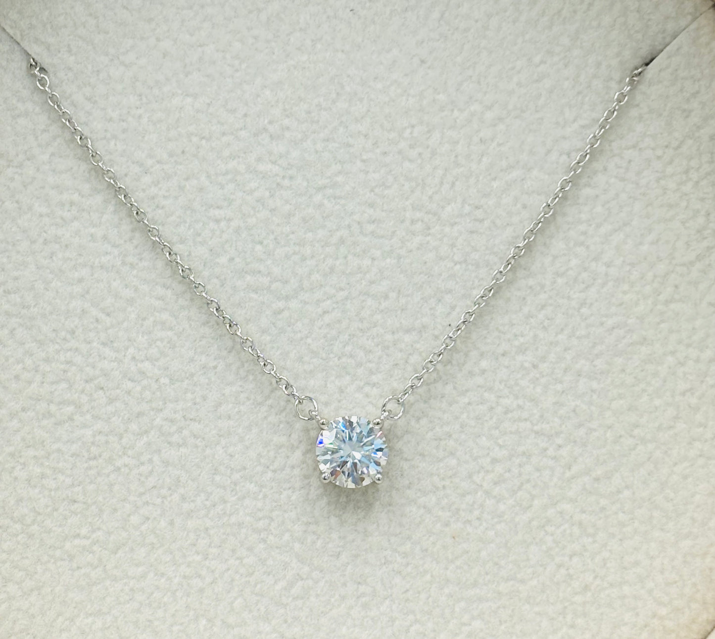 Moissanite Solitaire Necklace