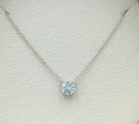 Moissanite Solitaire Necklace