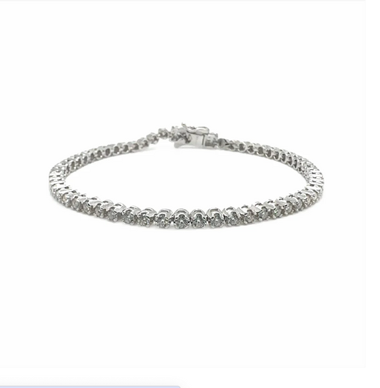 Dainty Moissanite 2.5mm Tennis Bracelet