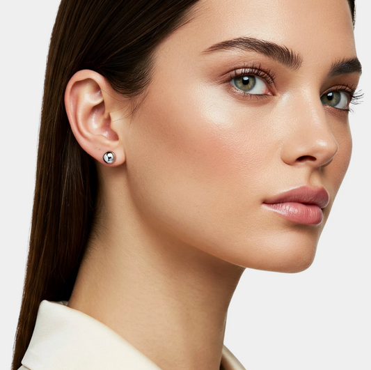 Classic 14K Gold Ball Stud Earrings